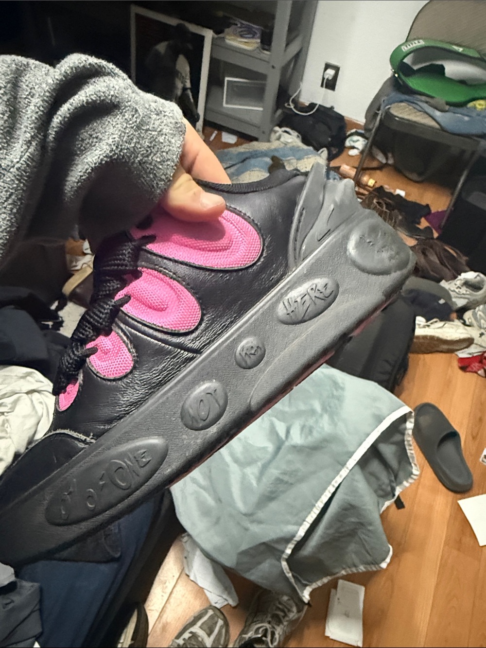 Puma Kids Black and Pink Sport Sneakers